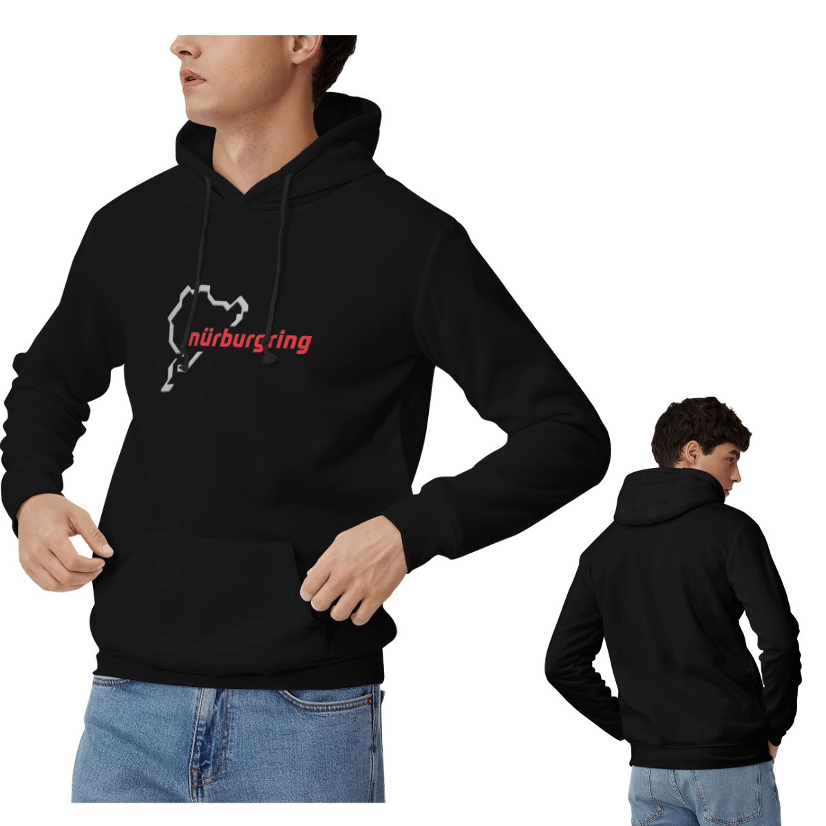 Winter Clothing Germany - Race Track Germany Nurburgring Hoodies Men