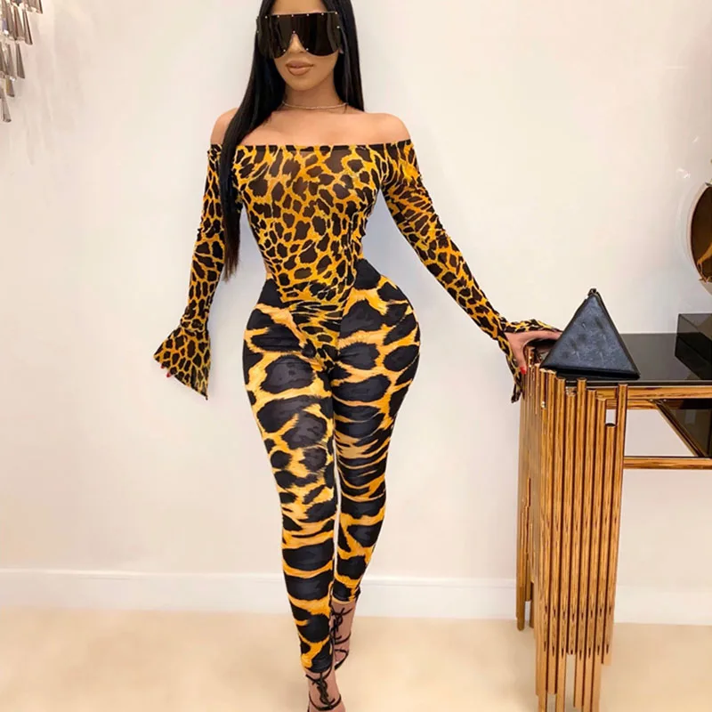 Winter Clothing Outfits - Leopard Print Two Piece Set for