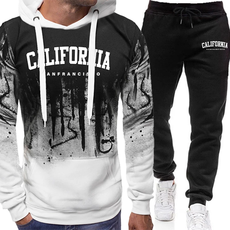 Winter Clothing For Men - 2026 Men's Tracksuit Casual Splashed ink