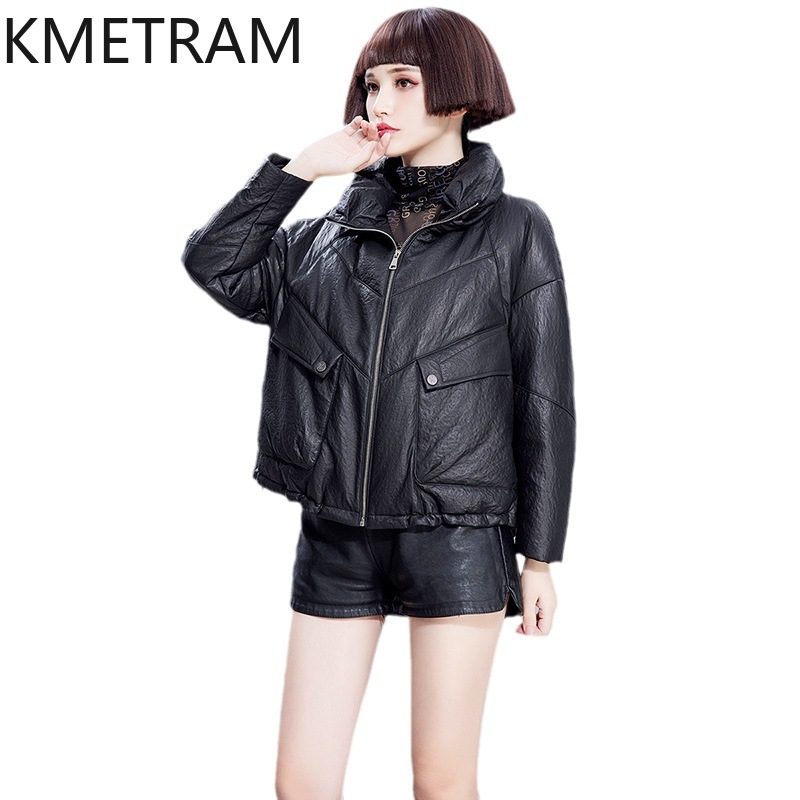 KMETRAM Real Sheepskin Leather - đánh giá và giá Puffer Jacket Women Down
