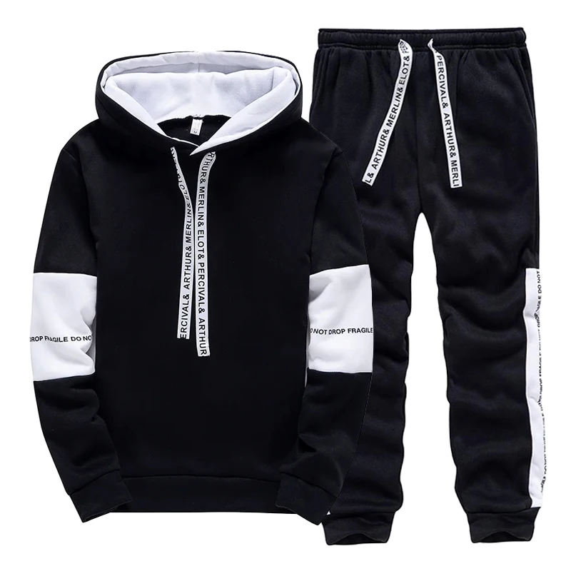 Black White Men's Tracksuit Fa - đánh giá và giá Winter Clothing For Men