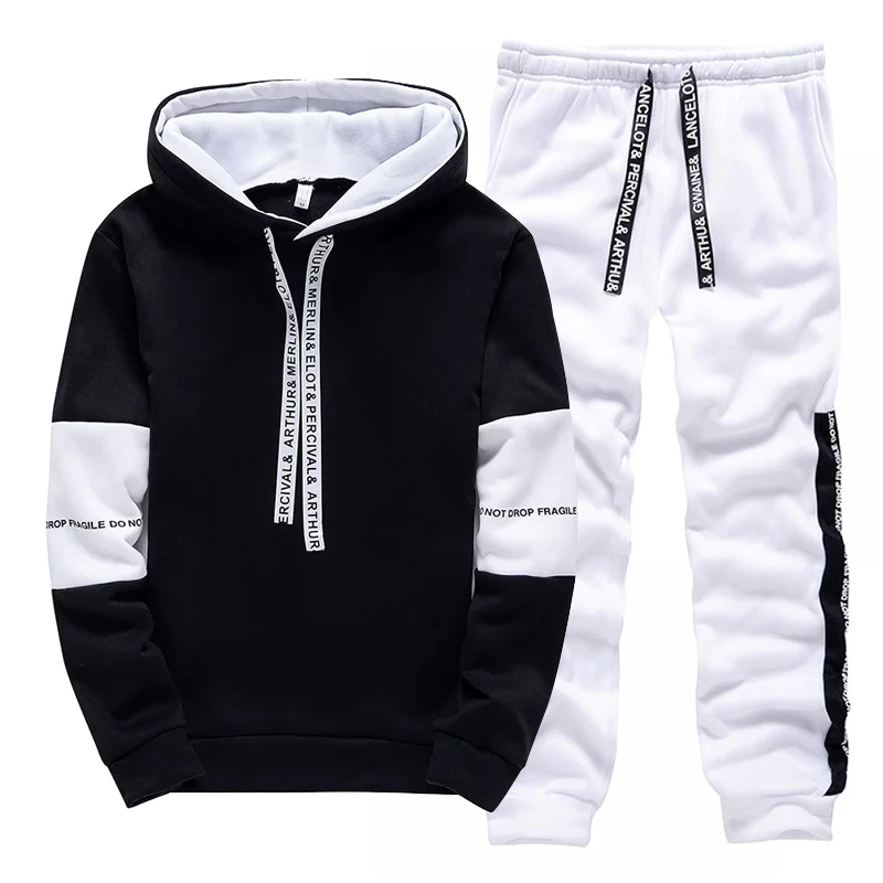Black White Men's Tracksuit Fa - đánh giá và giá Winter Clothing For Men