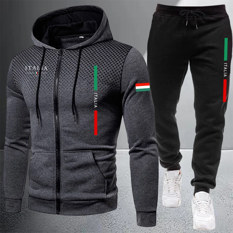 Men's Tracksuit Casual Zip Hoo - đánh giá và giá Winter Cloth