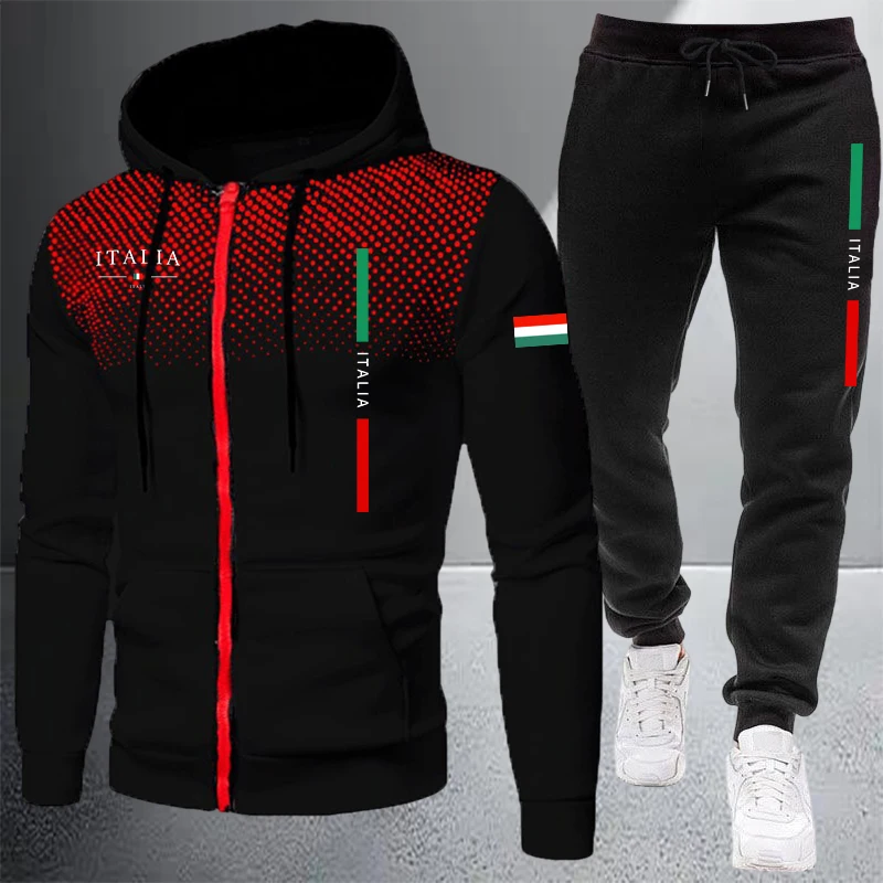 Men's Tracksuit Casual Zip Hoo - đánh giá và giá Winter Cloth