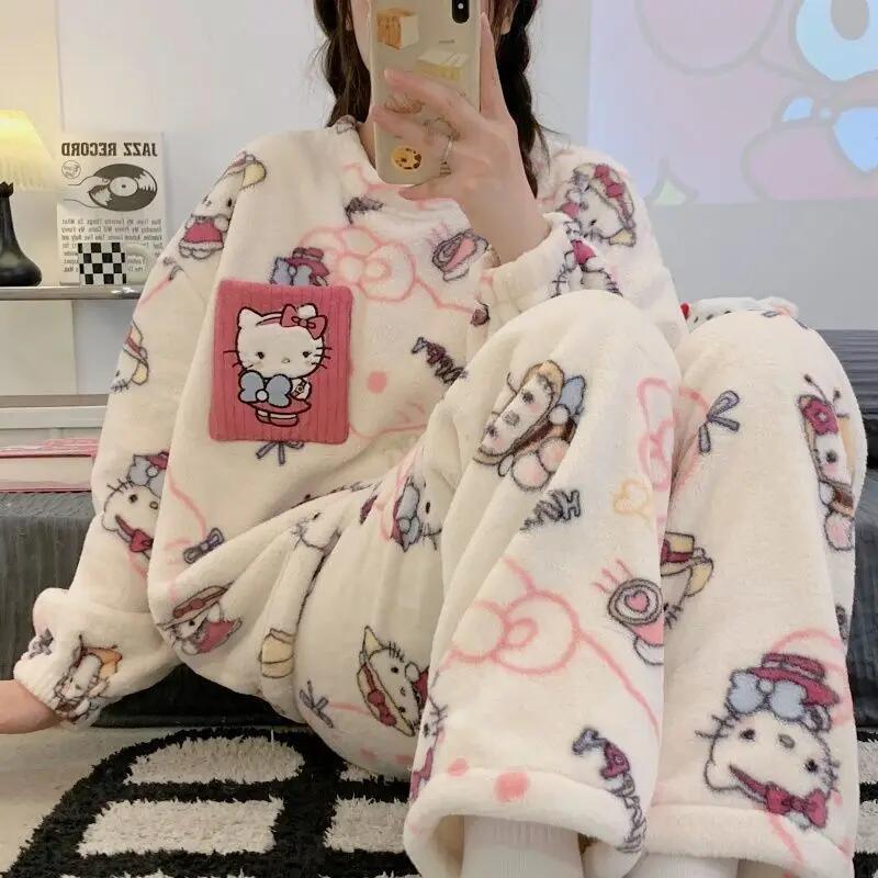 Women's Pajamas Hello Kitty Au - đánh giá và giá Winter Clothes