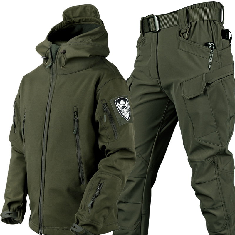 Mới Da Cá Mập Vỏ Mềm Mùa Thu Đ - đánh giá và giá Winter Clothing Hiking