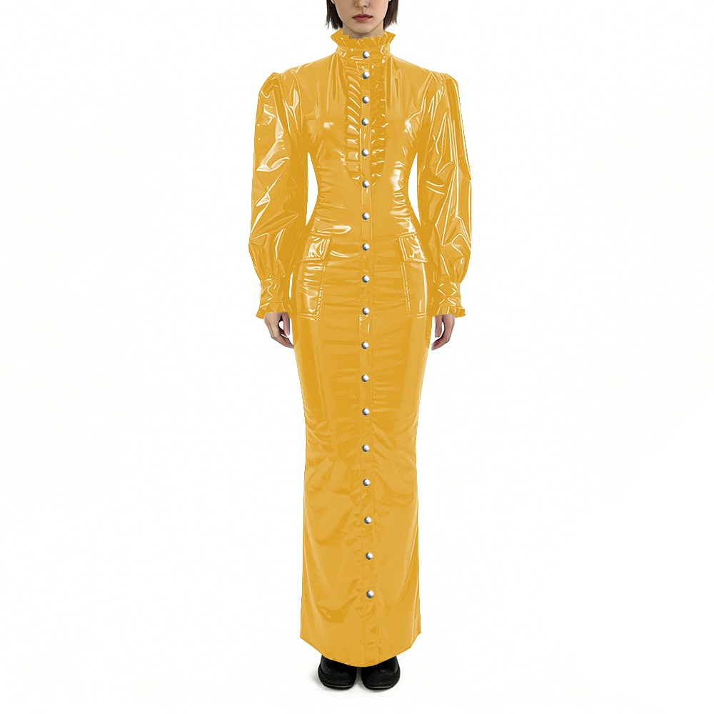 Glossy PVC Long Pencil Dress P - đánh giá và giá Winter Clothing Outfits