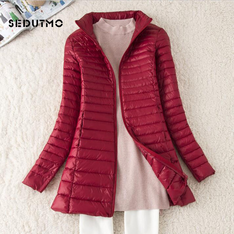 SEDUTMO Dài Mùa Đông Nữ Xuống  - đánh giá và giá Puffer Jacket Women Down