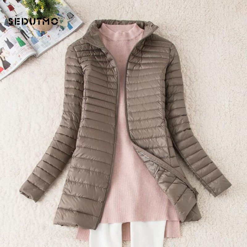 SEDUTMO Dài Mùa Đông Nữ Xuống  - đánh giá và giá Puffer Jacket Women Down