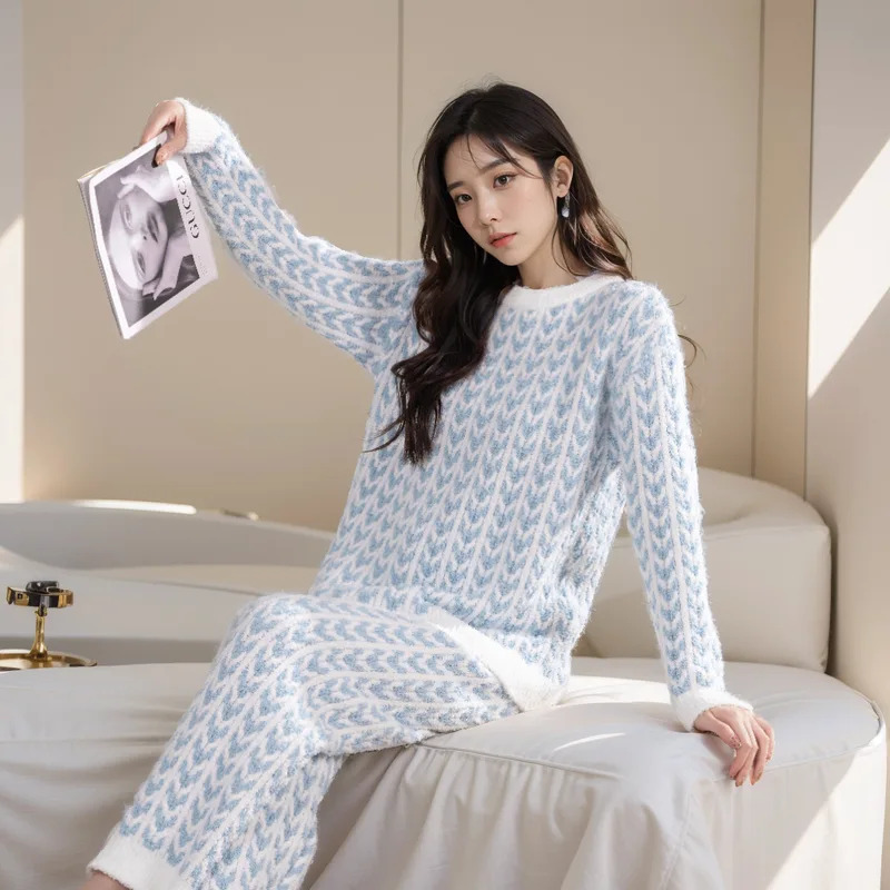 Ear of Wheat Pajamas Blue Long - đánh giá và giá Winter Clothing Youtube