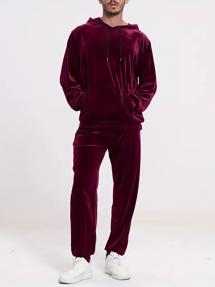 Fashion Solid Color Velvet Two - đánh giá và giá Winter Clothing Outfits