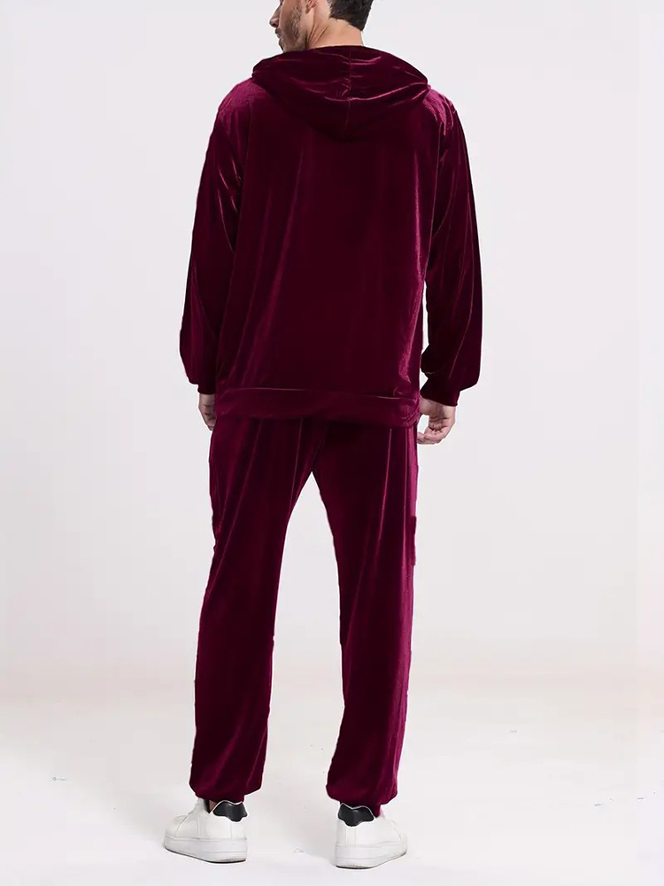 Fashion Solid Color Velvet Two - đánh giá và giá Winter Clothing Outfits