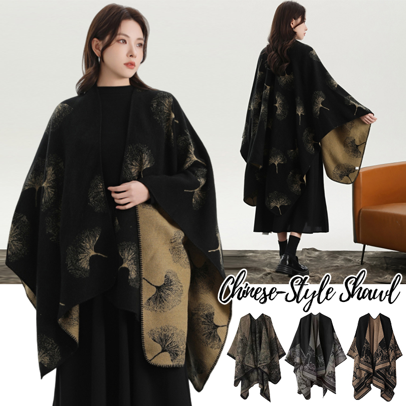 Printed Knitted Shawl for Wome - đánh giá và giá Winter Clothing Gift Ideas