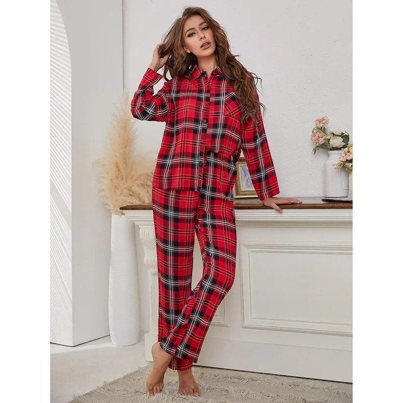 Red Plaid Pajamas Long Sleeve  - đánh giá và giá Winter Clothing Youtube