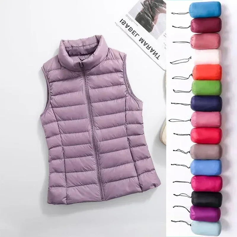 11 Colors Women Vest 2023 New  - đánh giá và giá Puffer Jacket Women Down