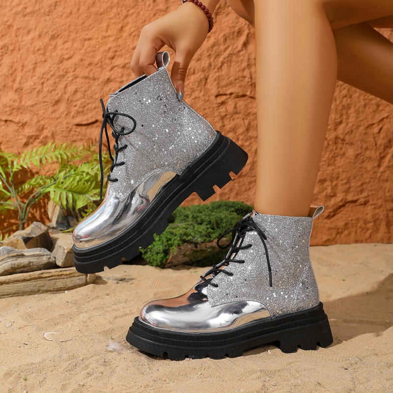 Luxury Silver Glitter Thick Bo - đánh giá và giá Winter Cloth