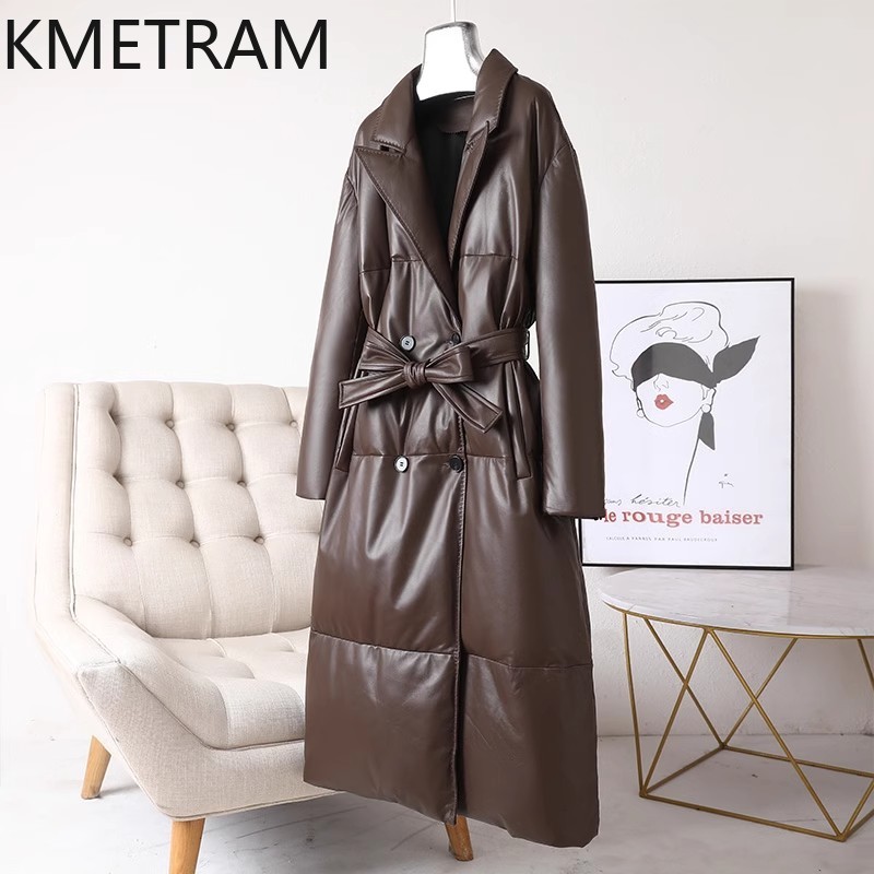 White Goose Down Genuine Leath - đánh giá và giá Puffer Jacket Women Down