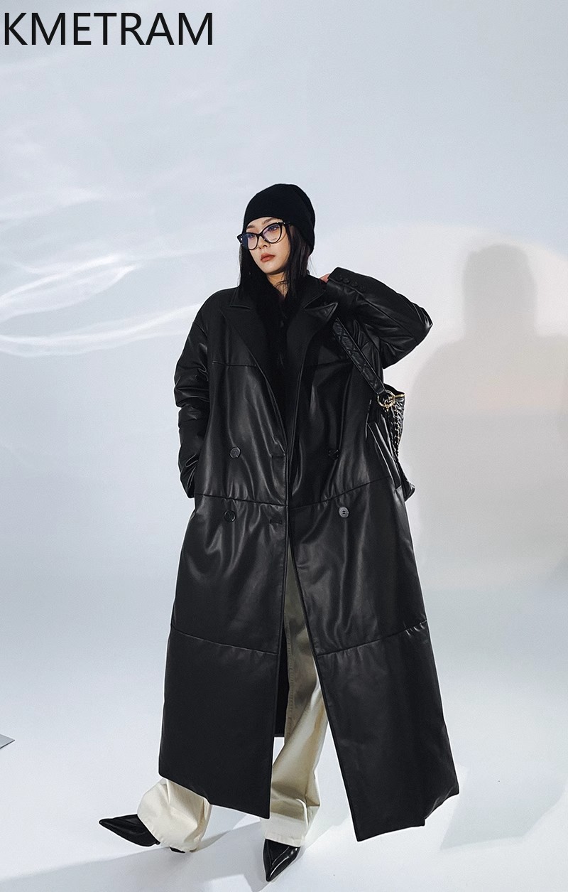 White Goose Down Genuine Leath - đánh giá và giá Puffer Jacket Women Down